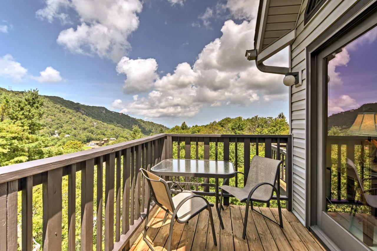 Beech Mountain Condo With Balcony, Walk To Resort! Exterior foto